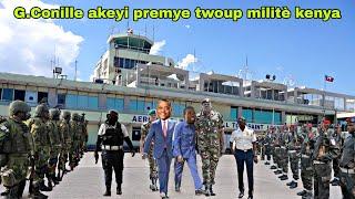 25 juin 2024 Guy Philippe akonpanye G.conille resevwa fòs Militè kenya ki apèn ateri nan peyi Dayiti