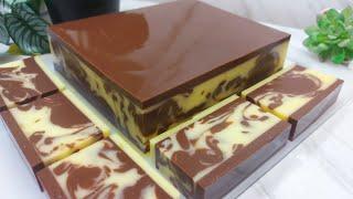 KREASI PUDING YANG CANTIK DAN SEDERHANA   PUDING LAPIS COKLAT VANILLA SUSU MUDAH ENAK