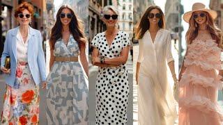Street Fashion ItalySummer 2024 Milan Elegant Chic Outfits Trends 4k 60fps #vogue  #vanityfair