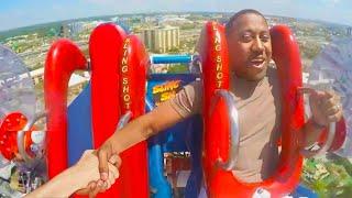 his girlfriend flew off the roller coaster..