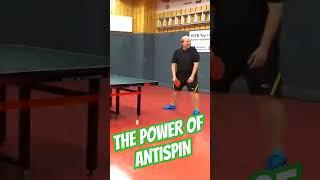 Power of Antispin #shorts #tabletennis #antispin #power