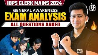 GA Paper Analysis  RRB Clerk Mains  What to expect for IBPS Clerk Mains  SBI clerk Mains Strategy