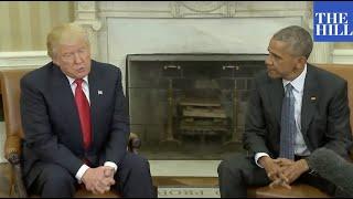 FLASHBACK President Obama welcomes President-elect Trump to White House 2 days after 2016 Election