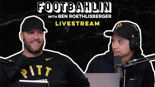Big Ben watches Steelers vs Ravens  Week 18  Footbahlin Livestream