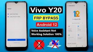 Vivo Y20 FRP Bypass Without Pc Android 12  Vivo Y20 Frp Bypass Voice Assistant Not Working Solution