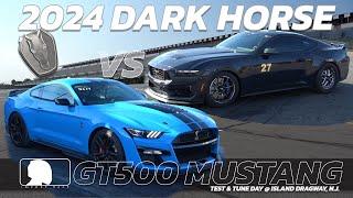 Record Fastest GT500 Shelby Mustang vs 2024 Ford Mustang Dark Horse