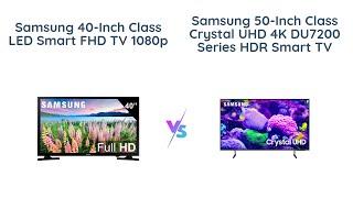 Samsung 40-inch Class LED vs 50-Inch Crystal UHD   Which TV is Better?