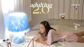 ADULTING 2.0 • a day in my life alone at home surprisingly very productive