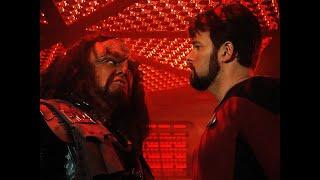 Riker gains the respect of the Klingons  Star Trek TNG