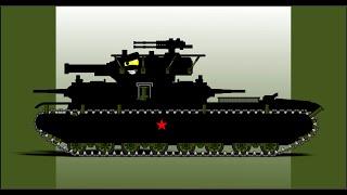 Drawing T-35 Tank in HomeAnimations Style - Cartoons About Tanks