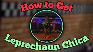 How to Get Leprechaun Chica Badge  FNaF in the 80s  The Rebranded  Roblox