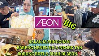 BELANJA MINGGUAN KE AEON BIG LENGKAP BANGET NI SUPERMARKET⁉️