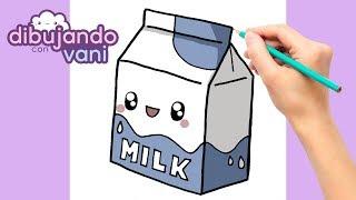 How to draw a kawaii milk carton