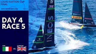 Louis Vuitton Cup Final Race 5  Luna Rossa Prada Pirelli vs INEOS Britannia  Full Replay