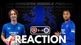 League Season DONE  Hearts 3 - 3 Rangers  Reaction - Rangers Rabble Podcast