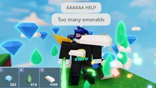 This makes Lucia kit 100x better Unlimited emeralds? Roblox Bedwars