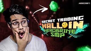 My Secret Trading Hall In Herobrine SMP  Day #10