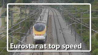 Eurostar on LGV Nord at full speed