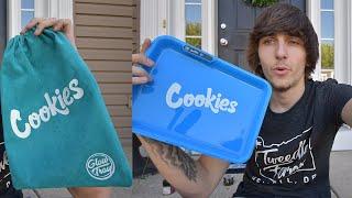 Rolling Tray - Cookies  Glow Tray Review *SMOKE SESH