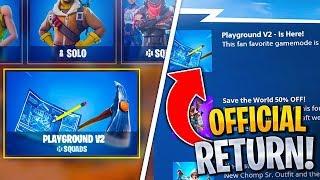 Playground V2 Permanent RETURN DATE...