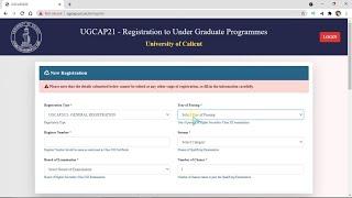 Calicut Univeristy UG CAP 2021-22  How To Apply  Registration Steps I Full Video  Well Explained