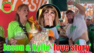 OMG Jason kelce dances wildly as Kylie Kelce sings Taylor Swifts love story