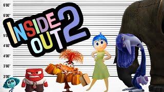 All Emotions in Inside Out 2  And Size Comparison