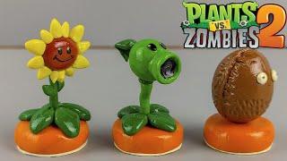 Растения против зомби 2 Подсолнух Горохострел Стенорех  Plants vs zombie 2  лепка из пластилина