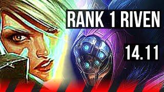 RIVEN vs JAX TOP  Rank 1 Riven 713 Rank 26  KR Challenger  14.11