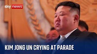 Kim Jong Un cries at parade marking 70th anniversary of the Korean War