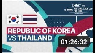Full Match  Republic of Korea vs Thailand  AVC Challenge Cup for Men 2023