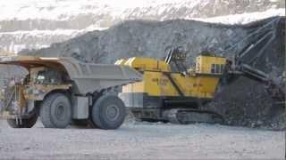 P&H 4100A  Cat 795F AC  Cat 793D  Cat 980H @ Boliden Aitik