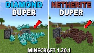 2 EASIEST DiamondNetherite Duper in Minecraft Bedrock 1.20 New Diamond Farm MCPE Xbox PS4