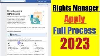 Facebook Rights Manager Apply Full Process 2023