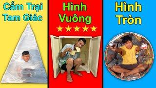 Bốc Thăm Cắm Trại Theo Hình Học  Thử Thách Cắm Trại Theo Hình Tam Giác Vuông Tròn