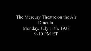 The Mercury Theatre on the Air Dracula cassette dupe of air check