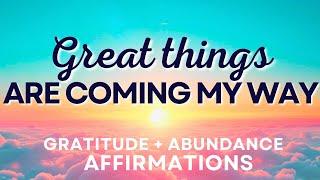 Positive Morning Affirmations for Gratitude and Abundance