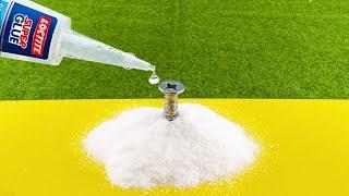 Super Glue and Baking Soda Miracle Pour Glue on Baking soda and Amaze With Results