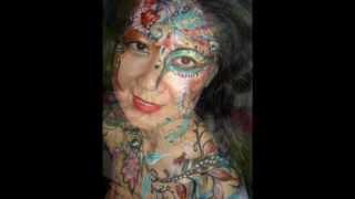 Body Painting Photo Shoot of Beautiful Asian Model by Christine Von Lossberg