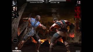 MortalKombat Mobile Sub zero grandmaster gameplay