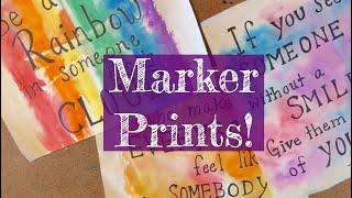 Uplifting Marker Prints