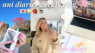 UNIVERSITY DIARIES *first classes iPhone unboxing productive habits new routines that girl