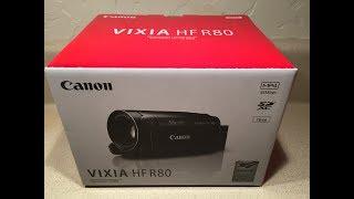 Canon VIXIA HF R80 Unboxing
