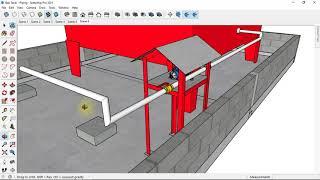 Sketch Up - 3d Piping & Cara Hitung Berat Jalur Pipa