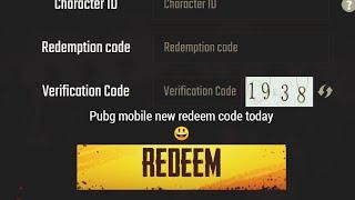 pubg mobile redeem code today