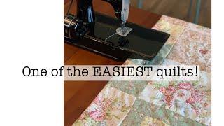 One of the EASIEST quilts  make a quilt  focus fabric  quilt block