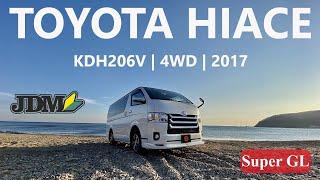 Дизельный грузовой автобус с аукциона Японии TOYOTA HIACE SUPER GL в кузове KDH206V  4WD  Обзор