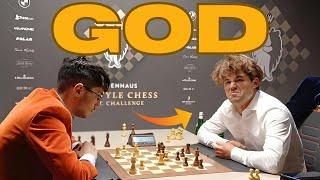 This is why Magnus Carlsen is called the GOD of Endgame  Alireza vs Carlsen  Freestyle Chess 2024