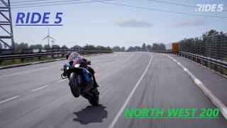 RIDE 5 GAMEPLAY - NORTH WEST 200 - BMW M1000RR - WORLD RECORD AS OF 25-8-23 - 0417.305 LAP.