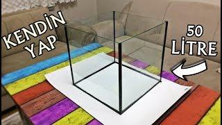 EVDE AKVARYUM YAPMAK ÇOK KOLAY  DIY SQUARE AQUARIUM